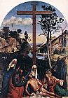 Deposition Paintings - Deposition by Giovanni Bellini
